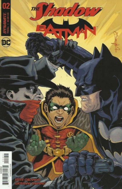 The Shadow / Batman Part Two |  Issue#2E | Year:2017 | Series:  | Pub: DC Comics and Dynamite Entertainment | Variant Giovanni Timpano Subscription Cover