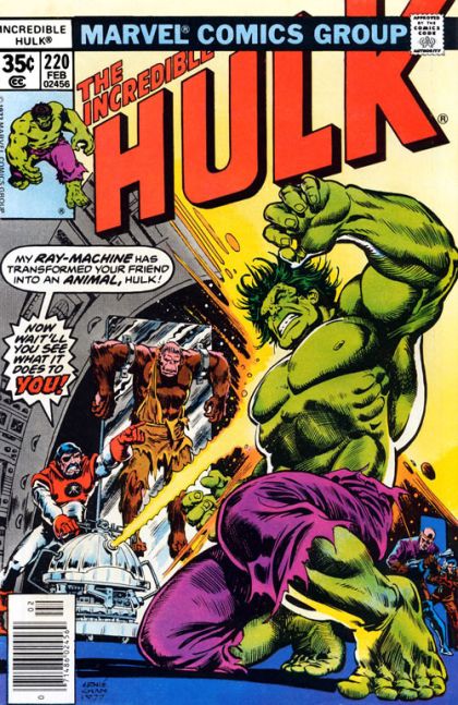 The Incredible Hulk, Vol. 1 Fury at 500 Fathoms! |  Issue#220 | Year:1978 | Series: Hulk | Pub: Marvel Comics |