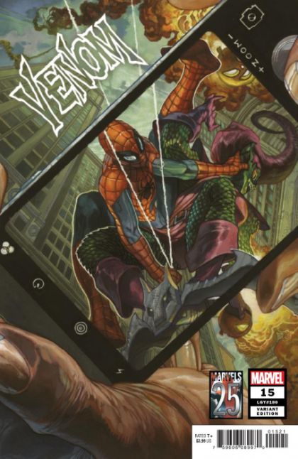 Venom, Vol. 4 The War of the Realms  |  Issue#15B | Year:2019 | Series: Venom | Pub: Marvel Comics | Variant Simone Bianchi Marvels 25th Tribute Cover