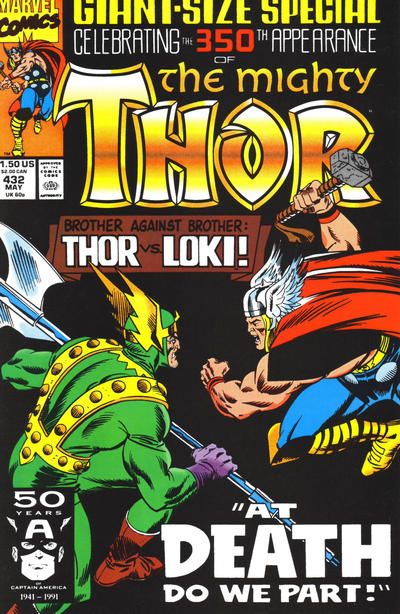 Thor, Vol. 1 At Death Do We Part! |  Issue#432A | Year:1991 | Series: Thor | Pub: Marvel Comics | Direct Edition
