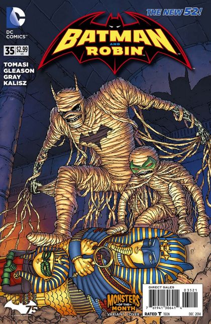 Batman and Robin, Vol. 2 Robin Rises, Part 3: Hellbound |  Issue#35B | Year:2014 | Series: Batman | Pub: DC Comics | Monsters of the Month Variant Cover - Chris Burnham