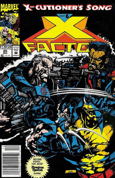 X-Factor, Vol. 1 X-Cutioner's Song - Part 6: Snikts And Bones |  Issue#85B | Year:1992 | Series: X-Factor | Pub: Marvel Comics