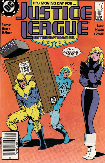 Justice League / International / America Moving Day / Old News |  Issue#8B | Year:1987 | Series: Justice League | Pub: DC Comics |