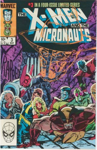 The X-Men and the Micronauts Mine Eyes Have Seen the Glory! |  Issue#3A | Year:1983 | Series: X-Men | Pub: Marvel Comics |