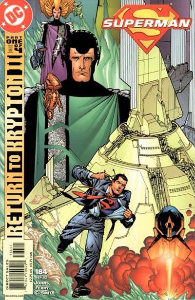 Superman, Vol. 2 Return to Krypton - Part 1: Rising Son |  Issue#184A | Year:2002 | Series: Superman | Pub: DC Comics | Direct Edition