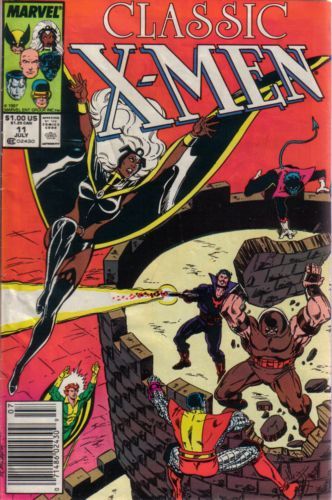 X-Men Classic The Fall Of The Tower |  Issue#11B | Year:1987 | Series: X-Men | Pub: Marvel Comics | Newsstand Edition
