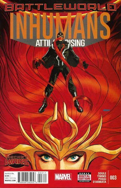 Inhumans: Attilan Rising Part Three: Whispers of Defiance |  Issue#3A | Year:2015 | Series:  | Pub: Marvel Comics | Regular Dave Johnson Cover