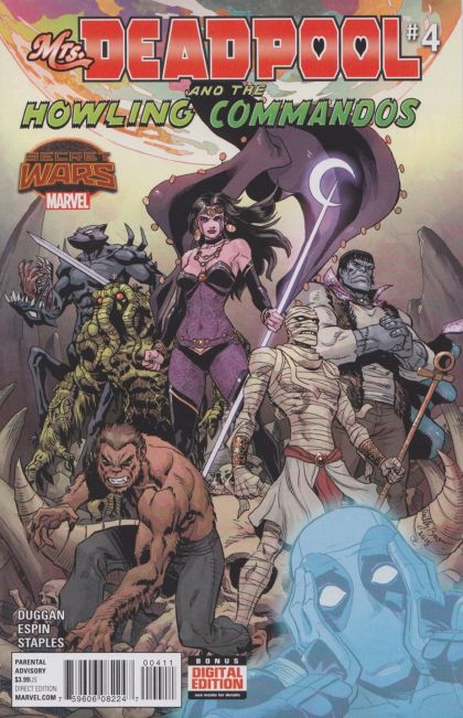 Mrs. Deadpool And The Howling Commandos Secret Wars  |  Issue#4A | Year:2015 | Series:  | Pub: Marvel Comics | Giuseppe Camuncoli 1:25 Cover