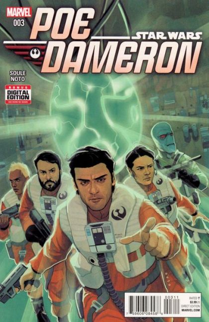 Poe Dameron Black Squadron, Part 3 |  Issue#3A | Year:2016 | Series: Star Wars | Pub: Marvel Comics | Regular Phil Noto Cover
