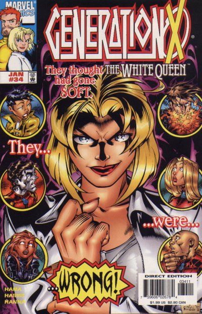 Generation X, Vol. 1 Guilty Secrets |  Issue#34A | Year:1997 | Series: Generation X | Pub: Marvel Comics | Direct Edition