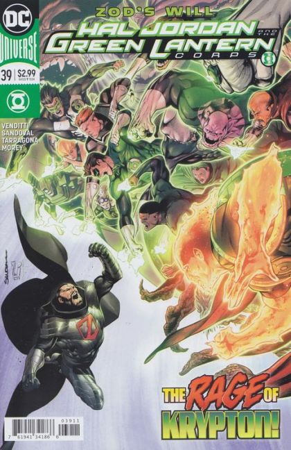 Hal Jordan and the Green Lantern Corps Zod's Will, What Would Hal Jordan Do? |  Issue#39A | Year:2018 | Series: Green Lantern | Pub: DC Comics | Regular Rafa Sandoval & Jordi Tarragona Cover