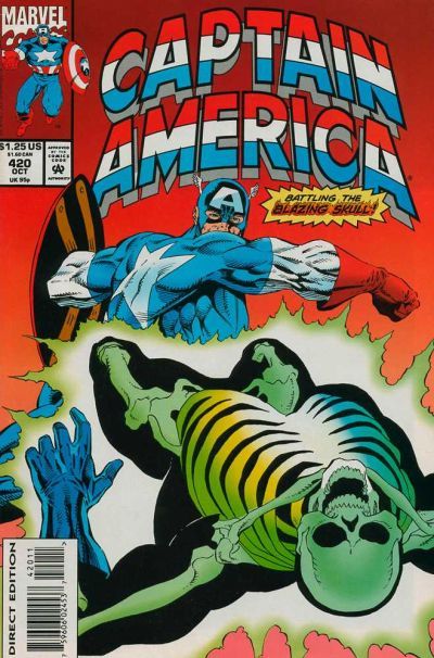 Captain America, Vol. 1 Skull Sessions |  Issue#420A | Year:1993 | Series: Captain America | Pub: Marvel Comics | Direct Edition