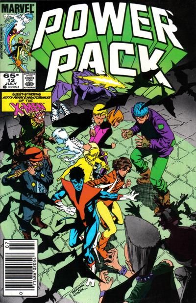Power Pack, Vol. 1 Underground! |  Issue#12B | Year:1985 | Series: Power Pack | Pub: Marvel Comics | Newsstand Edition