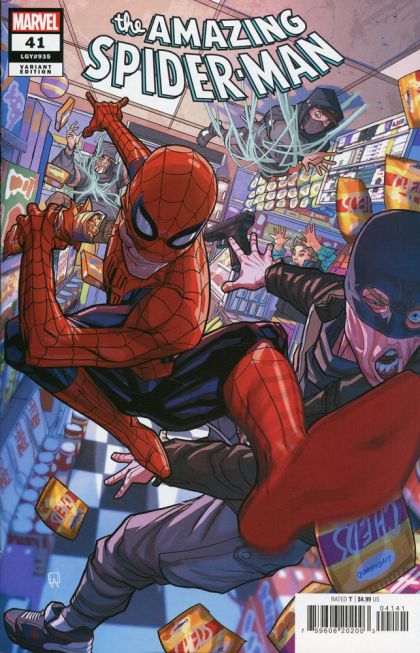 The Amazing Spider-Man, Vol. 6 Gang War  |  Issue#41D | Year:2024 | Series: Spider-Man | Pub: Marvel Comics | Pete Woods Variant