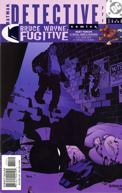 Detective Comics, Vol. 1 Bruce Wayne: Fugitive - Part Twelve: Access / Lost Voices, Part Nine |  Issue#771A | Year:2002 | Series: Detective Comics | Pub: DC Comics | Andrew Robinson Regular