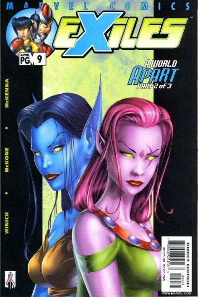 Exiles, Vol. 1 A World Apart, Part 2 |  Issue#9A | Year:2002 | Series: Exiles | Pub: Marvel Comics | Direct Edition
