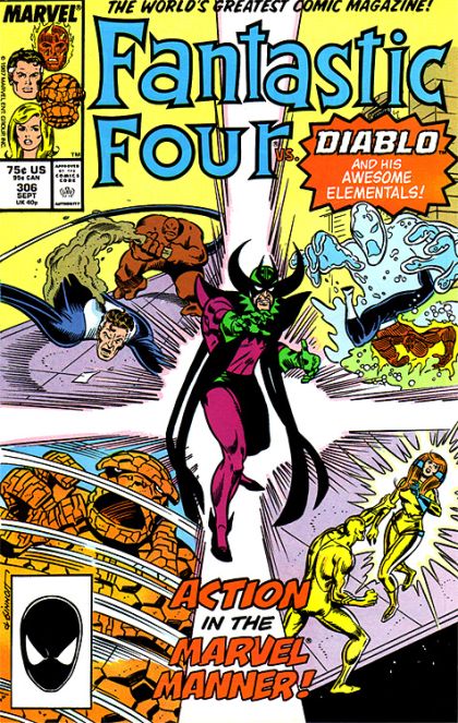 Fantastic Four, Vol. 1 The Marvel Rage! |  Issue#306A | Year:1987 | Series: Fantastic Four | Pub: Marvel Comics | Direct Edition