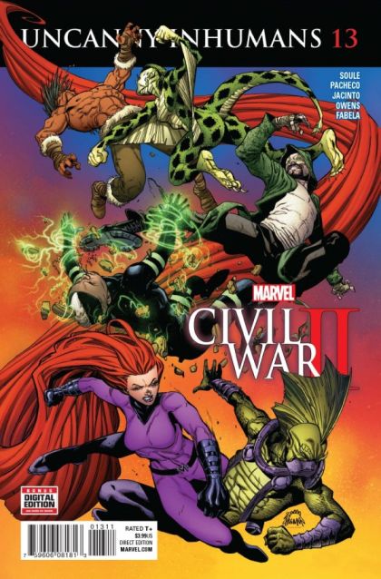 The Uncanny Inhumans Civil War II  |  Issue#13A | Year:2016 | Series: Inhumans | Pub: Marvel Comics | Regular Ryan Stegman Cover