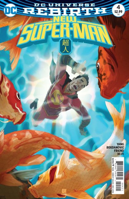 New Super-Man Made in China, Part Four |  Issue#4B | Year:2016 | Series:  | Pub: DC Comics | Variant Bernard Chang Cover