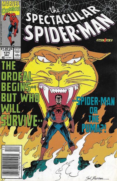 The Spectacular Spider-Man, Vol. 1 Ordeal |  Issue#171B | Year:1990 | Series: Spider-Man | Pub: Marvel Comics |