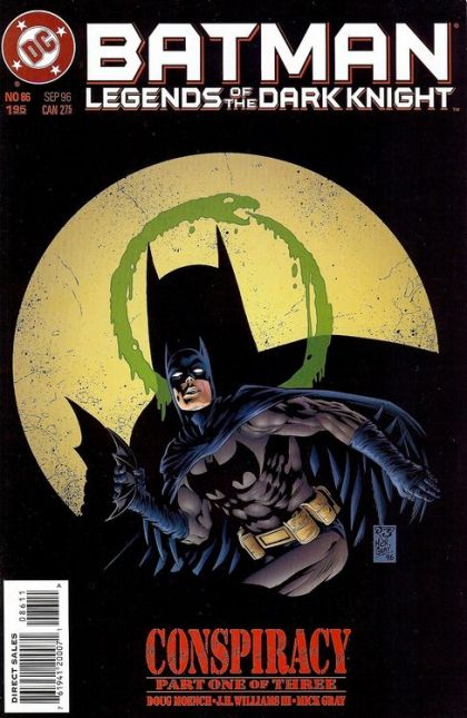 Batman: Legends of the Dark Knight Conspiracy, Part 1 |  Issue#86A | Year:1996 | Series:  | Pub: DC Comics | Direct Edition