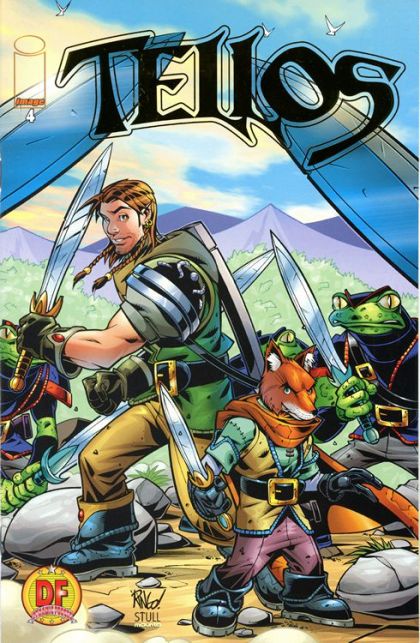 Tellos  |  Issue#4E | Year:1999 | Series: Tellos | Pub: Image Comics | First Printing, Dynamic Forces Exclusive Gold Foil Cover, Includes Certifcate of Authenticity
