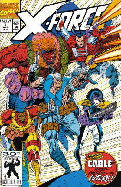 X-Force, Vol. 1 X-Tenuating Circumstances, Armageddon Now |  Issue#8A | Year:1992 | Series: X-Force | Pub: Marvel Comics | Direct Edition