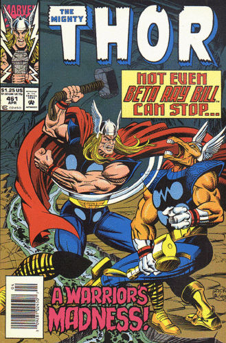 Thor, Vol. 1 Friends and Lovers |  Issue#461B | Year:1993 | Series: Thor | Pub: Marvel Comics | Newsstand Edition