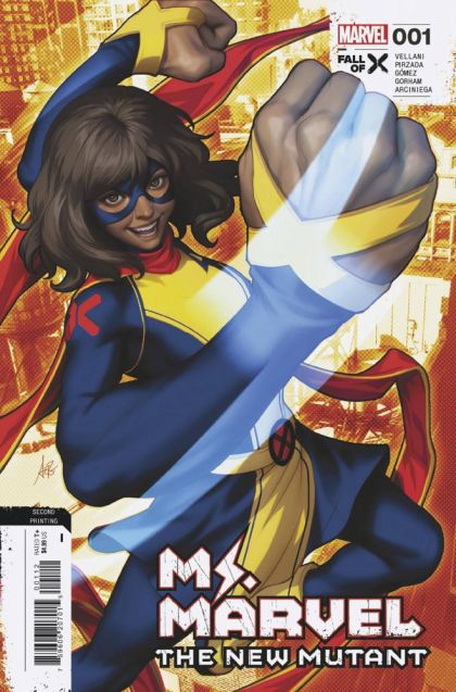 Ms. Marvel: The New Mutant  |  Issue#1K | Year:2023 | Series: Ms. Marvel | Pub: Marvel Comics | 2nd Printing Artgerm
