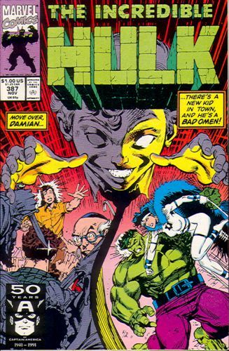 The Incredible Hulk, Vol. 1 Hiding Behind Mosques |  Issue#387A | Year:1991 | Series: Hulk | Pub: Marvel Comics | Direct Edition