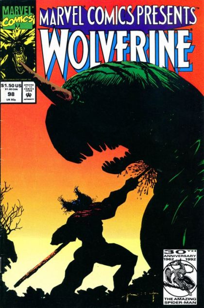 Marvel Comics Presents, Vol. 1 Wild Frontier, Part 6: Final Frontier |  Issue#98A | Year:1992 | Series:  | Pub: Marvel Comics | Direct Edition