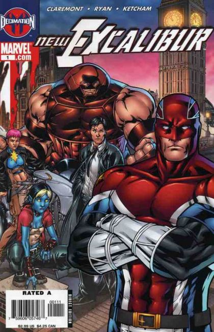 New Excalibur Decimation - Here We Go Again! |  Issue#1A | Year:2005 | Series: Excalibur | Pub: Marvel Comics | Direct Edition