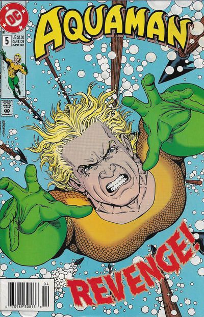 Aquaman, Vol. 4 Best Friends |  Issue#5B | Year:1992 | Series: Aquaman | Pub: DC Comics | Newsstand Edition