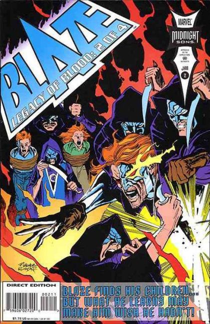 Blaze: Legacy of Blood Brief Reunion |  Issue#2A | Year:1993 | Series: Midnight Sons | Pub: Marvel Comics | Direct Edition