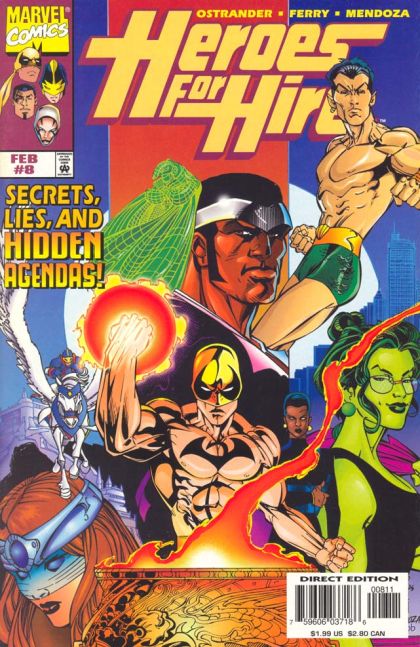 Heroes For Hire, Vol. 1 Revelations (Book One) |  Issue#8A | Year:1997 | Series: Heroes For Hire | Pub: Marvel Comics | Direct Edition