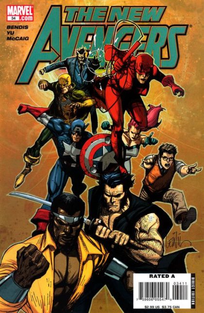 New Avengers, Vol. 1 The Trust, Part Three |  Issue#34A | Year:2007 | Series:  | Pub: Marvel Comics | Leinil Francis Yu Regular
