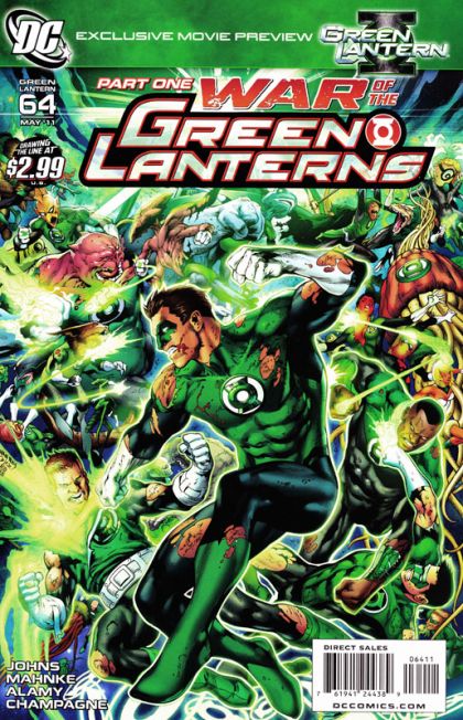 Green Lantern, Vol. 4 War of the Green Lanterns - Part One |  Issue#64A | Year:2011 | Series: Green Lantern | Pub: DC Comics | Reis Ivan Regular