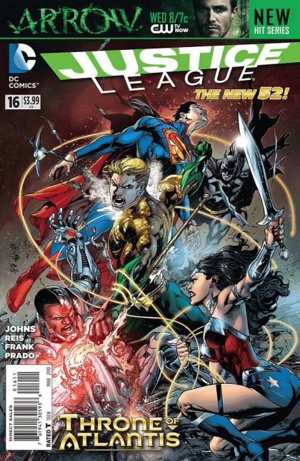 Justice League, Vol. 1 Throne of Atlantis - Chapter Three: Friends and Enemies / Shazam!, Chapter 9 |  Issue#16A | Year:2013 | Series: Justice League | Pub: DC Comics | Ivan Reis Regular Cover