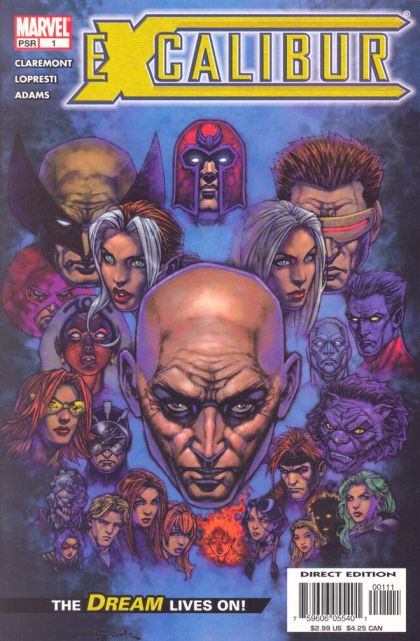 Excalibur, Vol. 3 Forging the Sword, Part 1: Paint It Black |  Issue#1A | Year:2004 | Series: Excalibur | Pub: Marvel Comics | Direct Edition