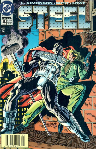 Steel Bad Company |  Issue#4B | Year:1994 | Series:  | Pub: DC Comics | Newsstand Edition