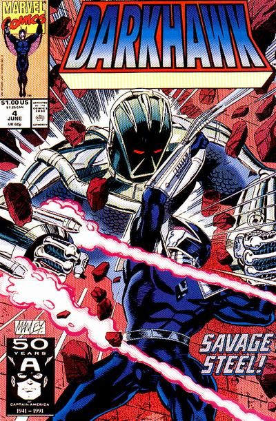Darkhawk, Vol. 1 Savage Steel |  Issue#4A | Year:1991 | Series: Darkhawk | Pub: Marvel Comics | Direct Edition