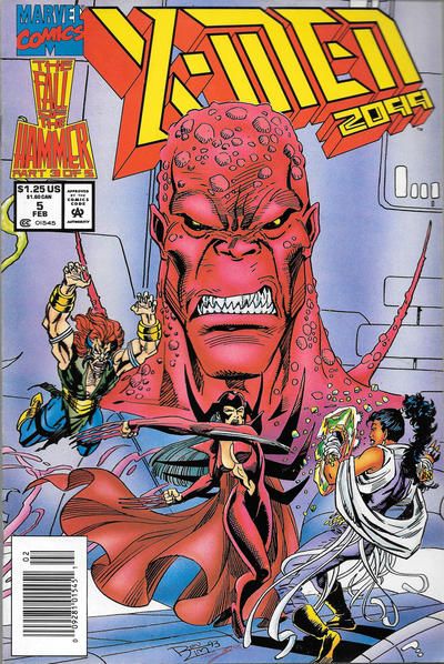 X-Men 2099 The Fall of the Hammer - Part 3: Lightningstrike |  Issue#5B | Year:1993 | Series: X-Men | Pub: Marvel Comics | Newsstand Edition
