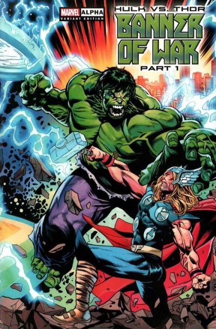 Hulk vs. Thor: Banner of War Alpha Part 1 |  Issue#1D | Year:2022 | Series:  | Pub: Marvel Comics | Geoff Shaw Wraparound Connecting Cover