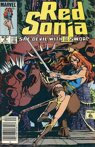 Red Sonja, Vol. 3 The Queen of Ice and Blood |  Issue#8B | Year:1985 | Series: Red Sonja | Pub: Marvel Comics | Newsstand Edition