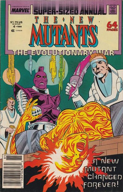 New Mutants, Vol. 1 Annual Evolutionary War - Chapter 4: Mind Games / If Wishes Were Horses / Blood Drawn, Blood Spilt |  Issue#4B | Year:1988 | Series: New Mutants | Pub: Marvel Comics |