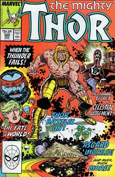 Thor, Vol. 1 When the Thunder Fails |  Issue#389A | Year:1987 | Series: Thor | Pub: Marvel Comics | Direct Edition