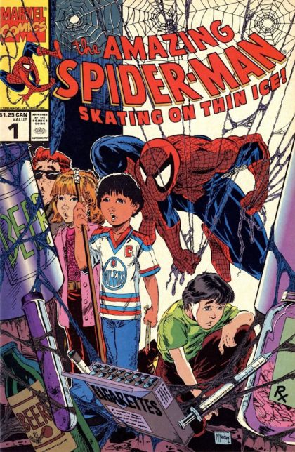 The Amazing Spider-Man: Skating On Thin Ice  |  Issue#1A | Year:1990 | Series: Spider-Man | Pub: Marvel Comics | Regular Edition