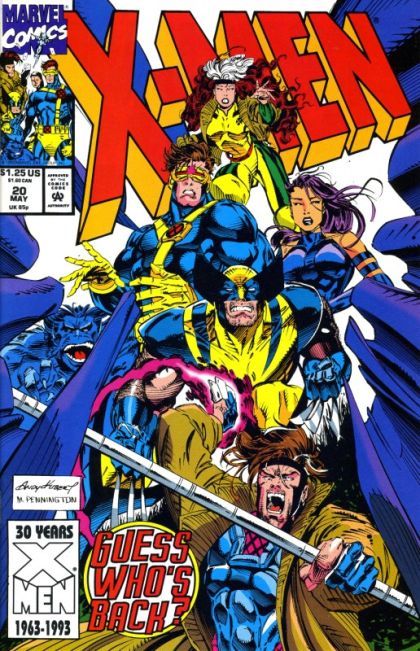 X-Men, Vol. 1 Digging In The Dirt |  Issue#20A | Year:1993 | Series: X-Men | Pub: Marvel Comics | Direct Edition