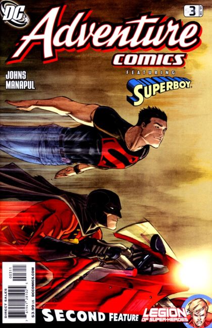 Adventure Comics, Vol. 3 The Boy Of Steel, Part 3 / Long Live The Legion, Part 3: Running Hot And Cold |  Issue#3(506)-A | Year:2009 | Series:  | Pub: DC Comics | Francis Manapul Regular Cover