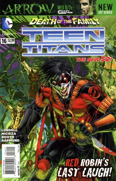 Teen Titans, Vol. 4 Death of the Family - Gotham Runs Red! |  Issue#16A | Year:2013 | Series: Teen Titans | Pub: DC Comics | Brett Booth Regular Cover
